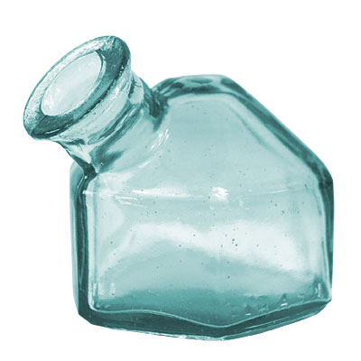 Parasol Replacement Classic Hexagonal Bottle, Aquamarine