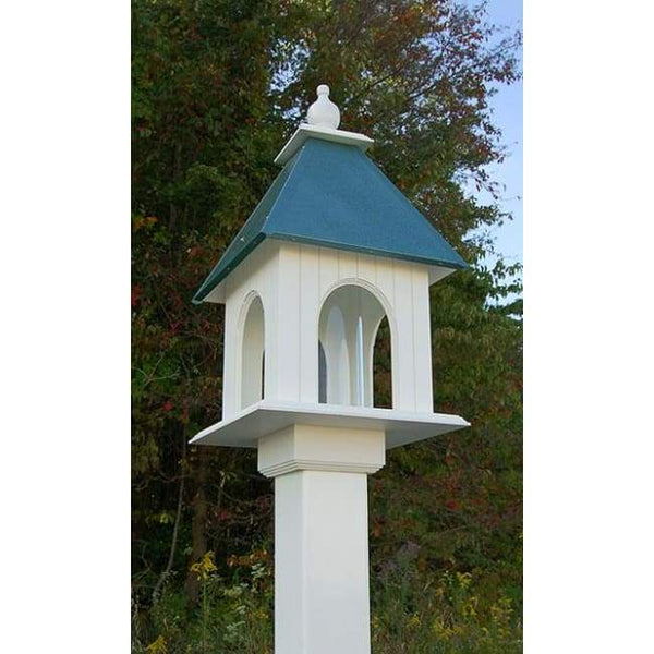 Dogwood Bird Feeder with Verdigris Roof
